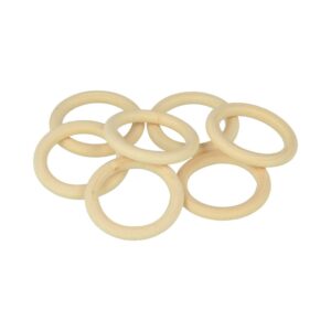 7 anneaux bois 29.5x4.3 mm - Artemio