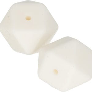 2 perles blanches 17 mm silicone - Artemio