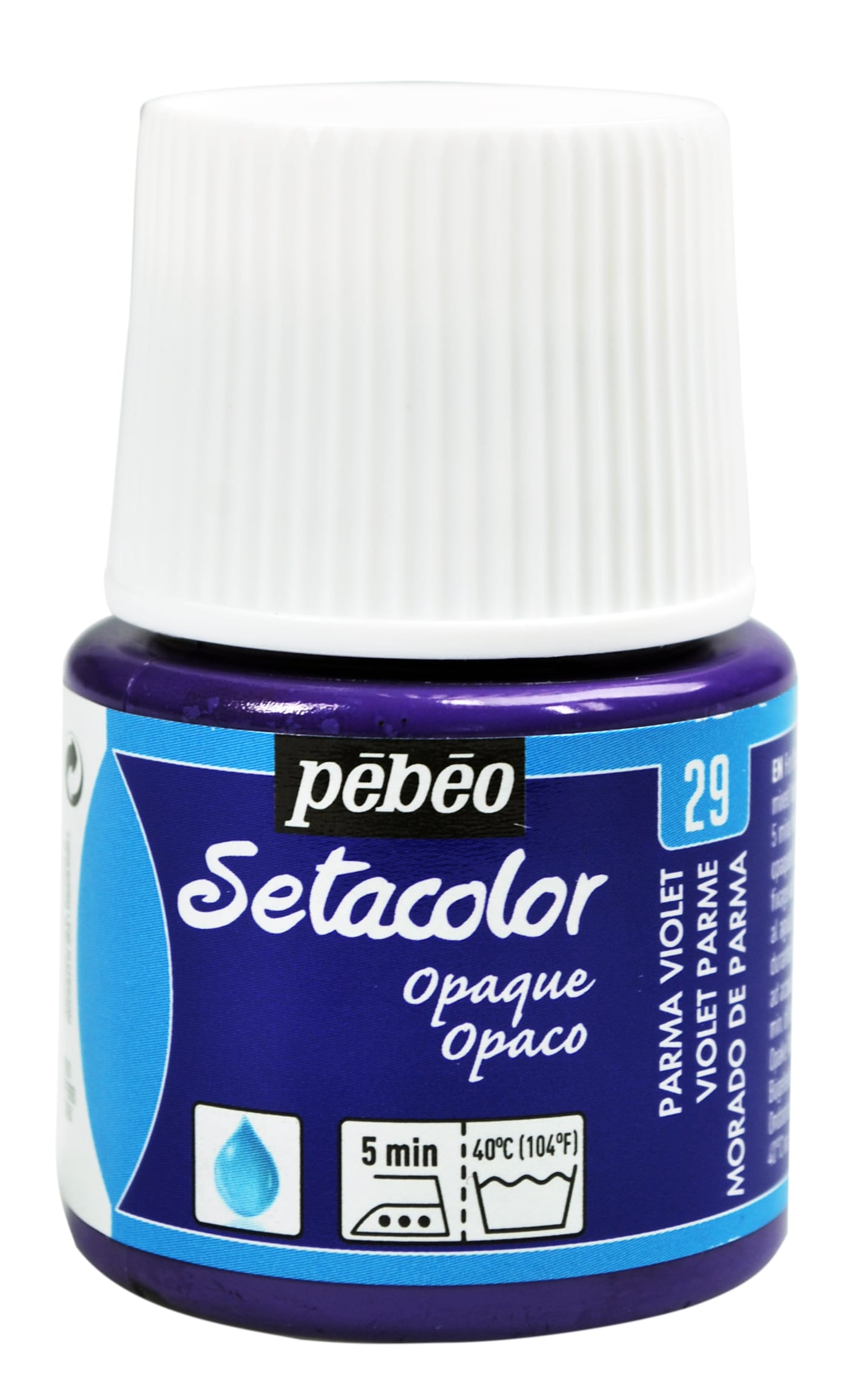Peinture violet parme textile - opaque - 45 ml - Setacolor - Pébéo