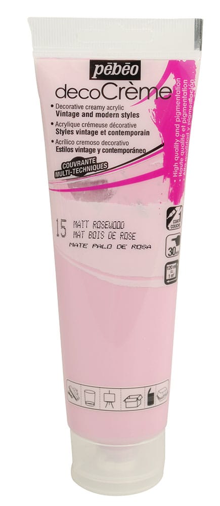 Peinture bois de rose - acrylique mat - 120 ml - Pébéo