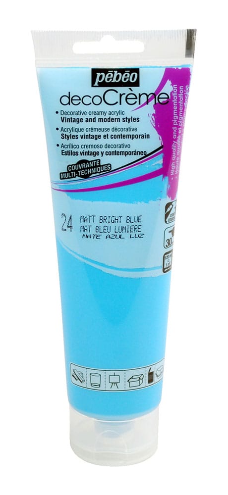 Peinture bleu lumière - acrylique mat - 120 ml - Pébéo