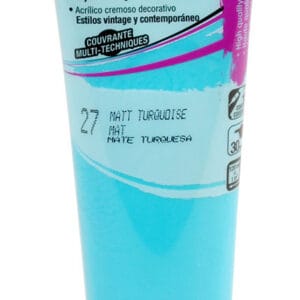Peinture turquoise - acrylique mat - 120 ml - Pébéo