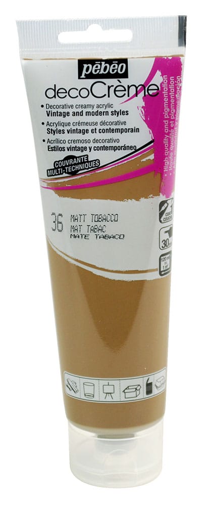 Peinture tabac - acrylique mat - 120 ml - Pébéo