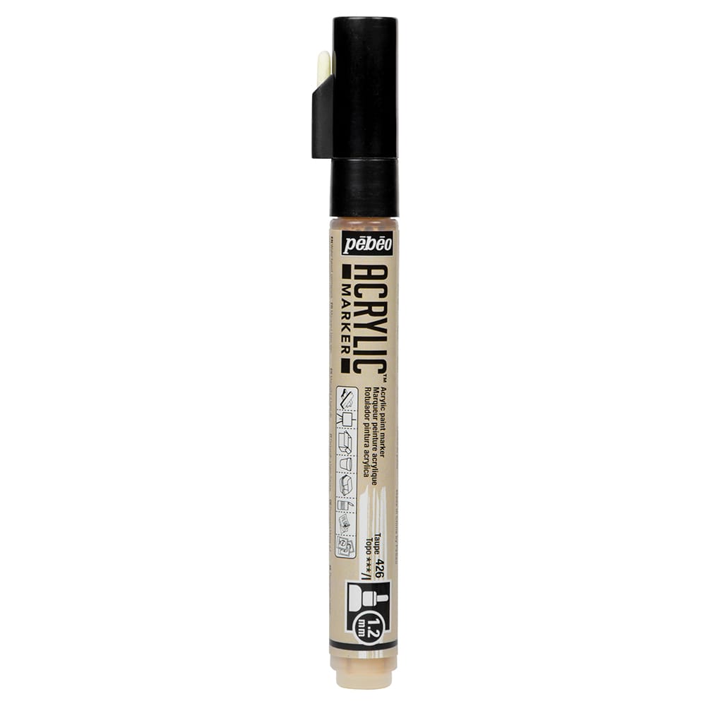 Marqueur taupe - peinture acrylique - 1,2 mm - Pébéo