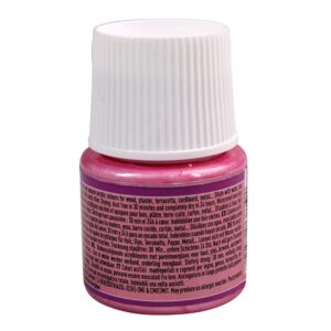 Peinture rose - acrylique nacre - opaque - 45 ml - déco - Pébéo
