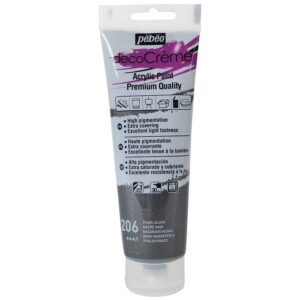 
Peinture noir - acrylique nacrée - 120 ml - Pébéo
