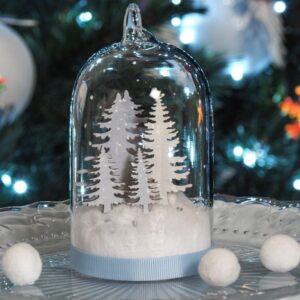 2 cloches en verre 12 cm  - Artemio