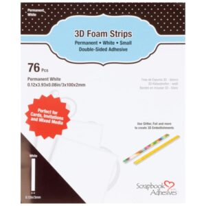  76 bandes adhésives 3D double face - 3L Scrapbook Adhesives