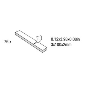  76 bandes adhésives 3D double face - 3L Scrapbook Adhesives