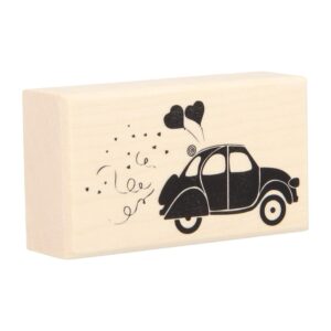 Tampon voiture 37x66 mm - bois - Artemio
