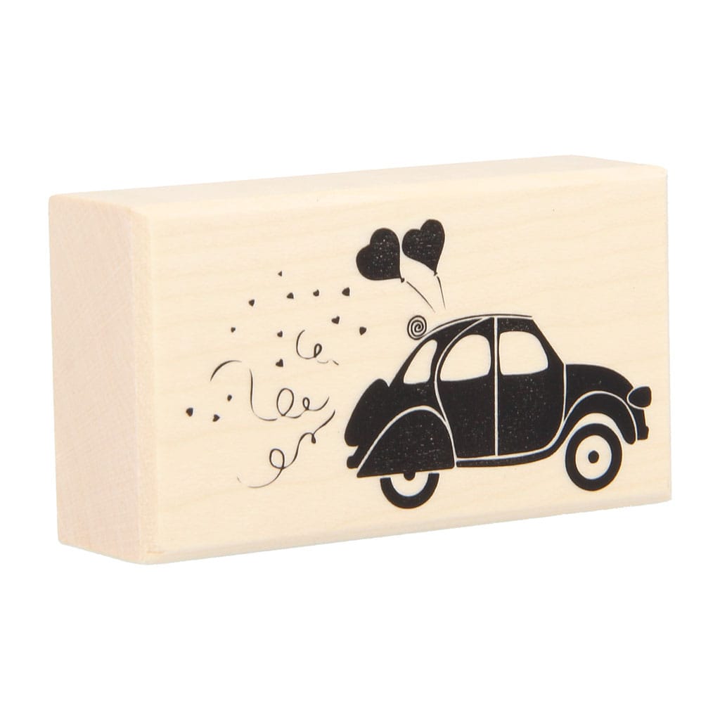 Tampon voiture 37x66 mm - bois - Artemio