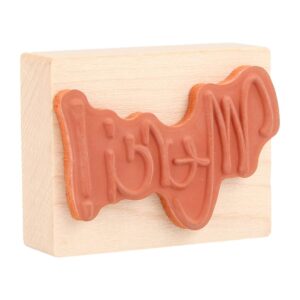 Tampon merci 45x56 mm -bois - Artemio