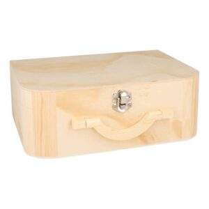 Valisette 25x18x9 cm anse en bois - Artemio