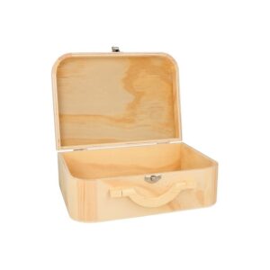 Valisette 25x18x9 cm anse en bois - Artemio