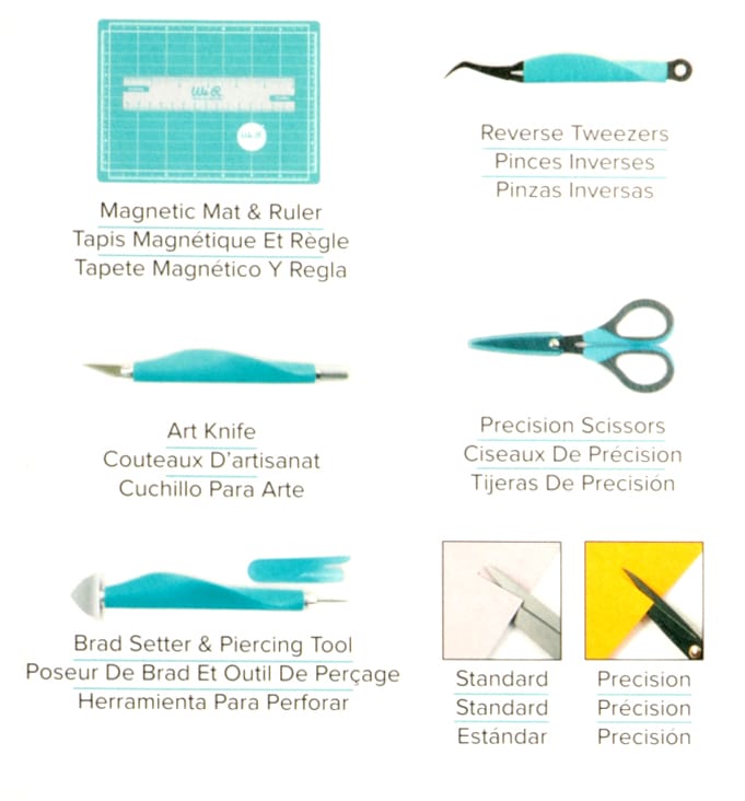Mini hand tool kit BLEU aqua - We R