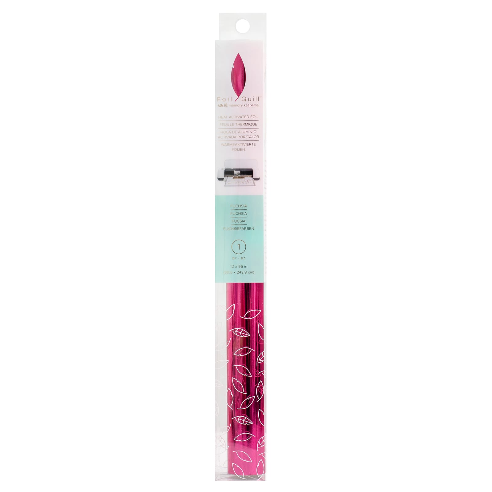 Rouleau Fuchsia effet foil - 34,5x3,5 cm - WE R