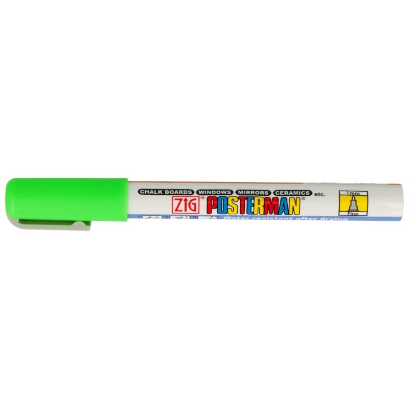 Marqueur à craie waterproof posterman green - Zig