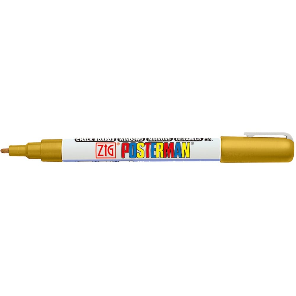Marqueur à craie waterproof posterman gold - Zig