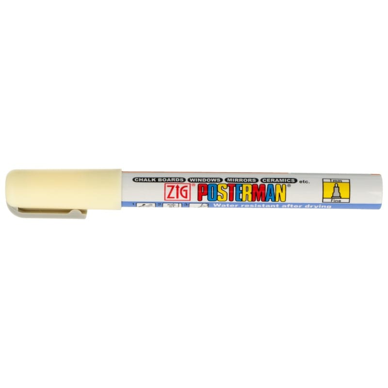 Marqueur à craie waterproof posterman  primrose - Zig