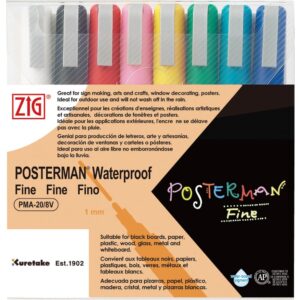 8 marqueurs à craie waterproof posterman - Zig