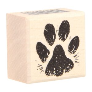 Tampon chien 31x31 mm - bois -Artemio