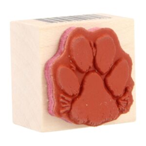 Tampon chien 31x31 mm - bois -Artemio