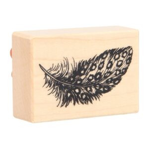 Tampon plume 37x53 mm - bois - Artemio