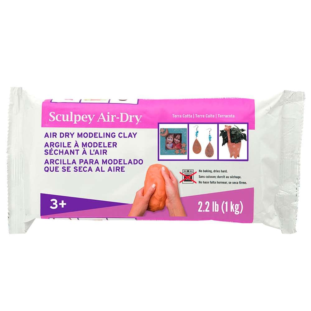 Argile Air-dry bright terra cotta 1kg - Sculpey