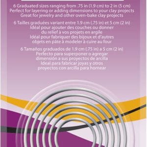 6 emporte-pièces - circle - bijoux - premo - Sculpey