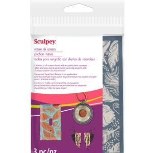 2 pochoirs de sérigraphie nature - Sculpey