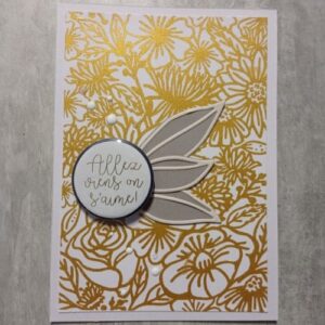 2 pochoirs de sérigraphie floraux - Sculpey