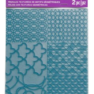 2 feuilles à motif souples geometric - Sculpey