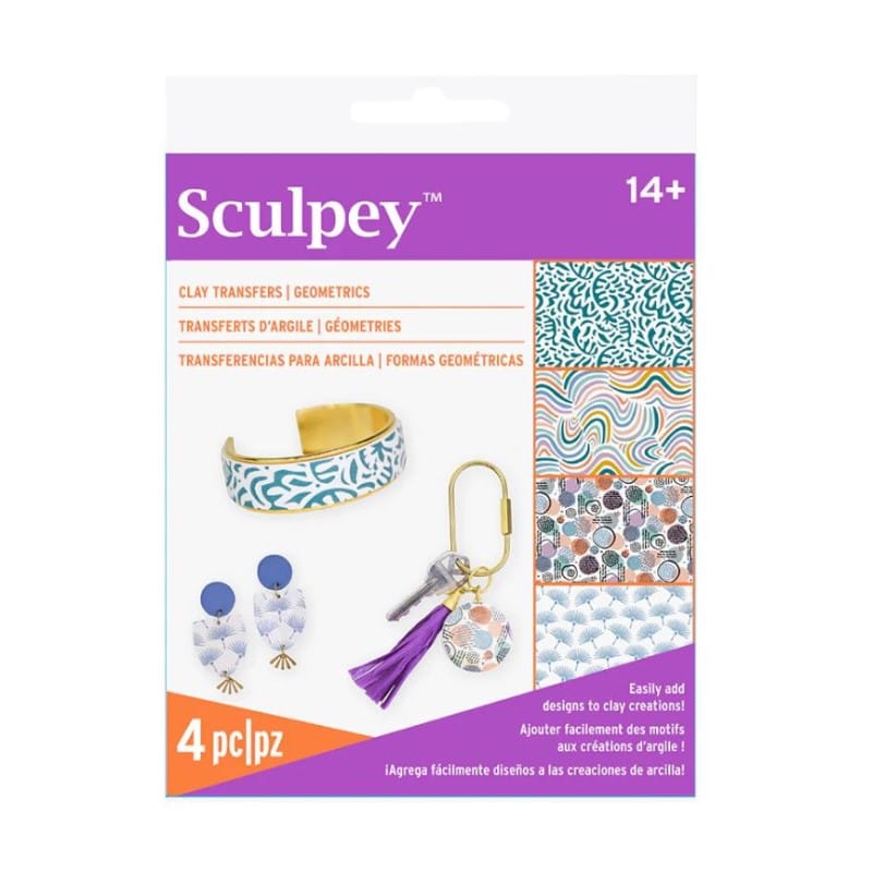Tools Clay Transfers Geometric - Sculpey 