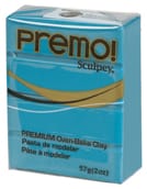 Premo turquoise - pâte 57 gr - Sculpey