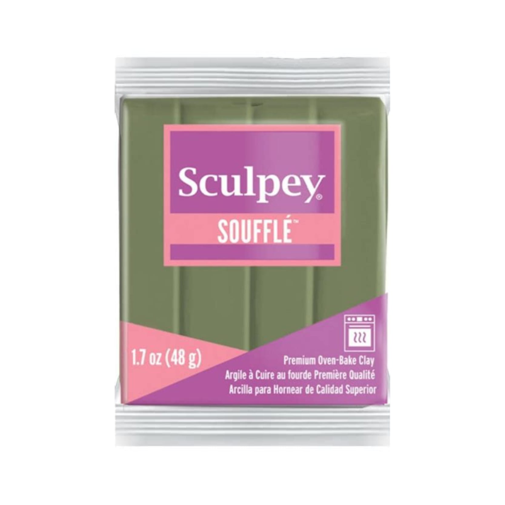 Souffle Khaki green - pâte 48 gr - Sculpey