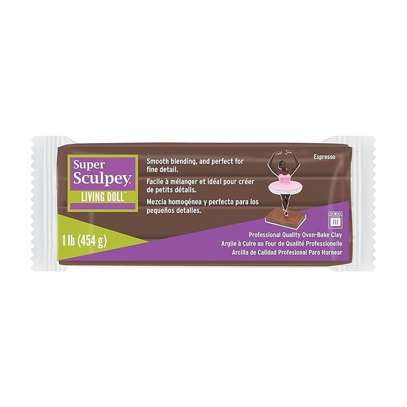 Super Sculpey living doll espresso 454 gr - Sculpey