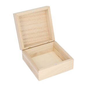 Boîte carrée 10x10x5 cm bois - Artemio