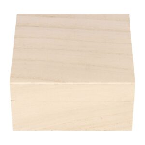Boîte carrée 10x10x5 cm bois - Artemio