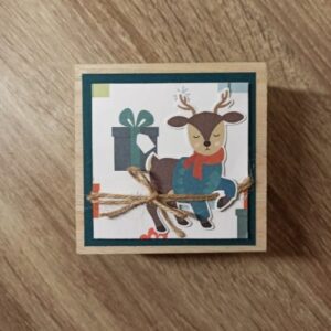 Boîte carrée 10x10x5 cm bois - Artemio