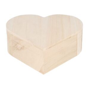 Boîte cœur 17x16x6 cm bois - Artemio