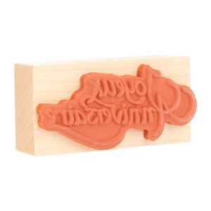 Tampon anniversaire 37x74 mm bois - Artemio