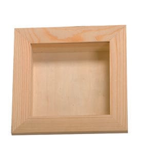 Vitrine avec plexiglas 21x21 cm bois - Artemio